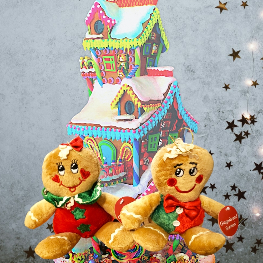 Dan Dee 8" Scented Gingerbread Raggery Ann & Andy Dolls Plushies